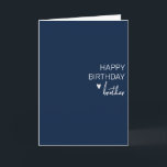 Happy Birthday Brother minimalistic Simple<br><div class="desc">This design may be personalized by choosing the Edit Design option. You may also transfer onto other items. Contact me at colorflowcreations@gmail.com or use the chat option at the top of the page if you wish to have this design on another product or need assistance. See more of my designs...</div>