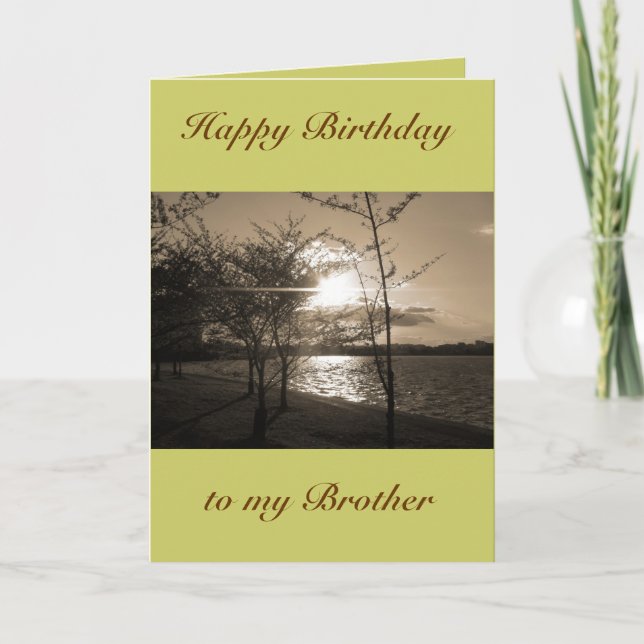 Happy Birthday Brother von Brother/Schwester Karte (Vorderseite)