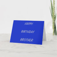 Happy Birthday BrotherPlain Royal Blue
