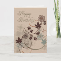 Happy Birthday Brown Wirbel
