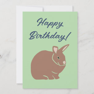 Happy Birthday Bunny Rabbit Feiertagskarte