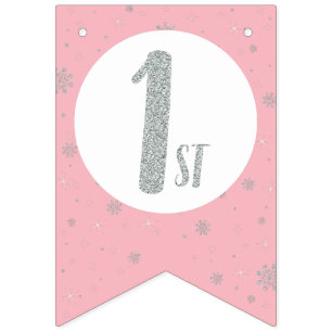 Happy Birthday Bunting Flags - Mädchen zum Geburts Wimpelkette