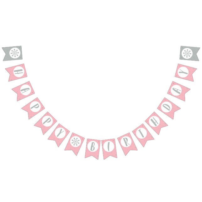 Happy Birthday Bunting Flags - Mädchen zum Geburts Wimpelkette (Alle)