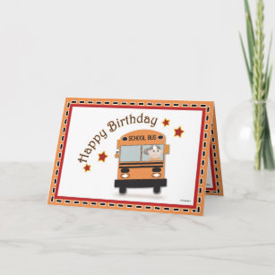 Happy Birthday Bus Driver Karte