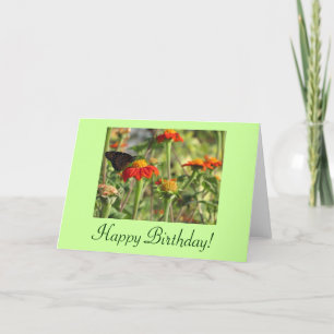 Happy Birthday Butterfly Card Karte