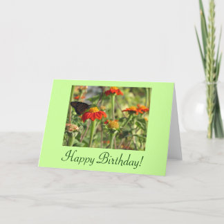 Happy Birthday Butterfly Card Karte