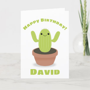 Happy Birthday Cactus Feiertagskarte