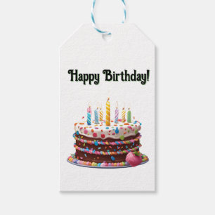 Happy Birthday Cake Bag Geschenk Party Geschenkanhänger