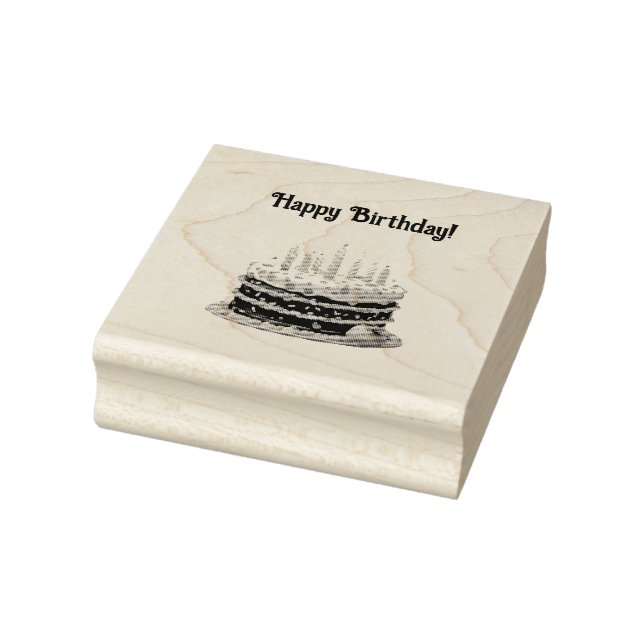 Happy Birthday Cake Bag Geschenk Party Gummistempel (Stempel)
