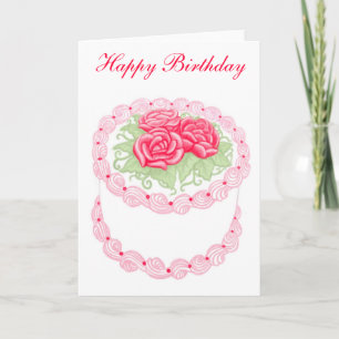 Happy Birthday Cake Card Karte