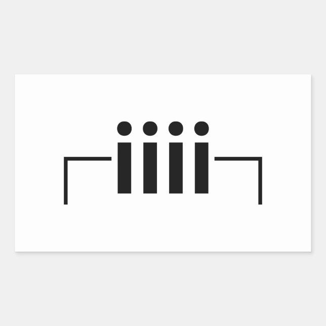 Happy Birthday [ Cake ] Japanisches Emoticon Rechteckiger Aufkleber (Vorderseite)