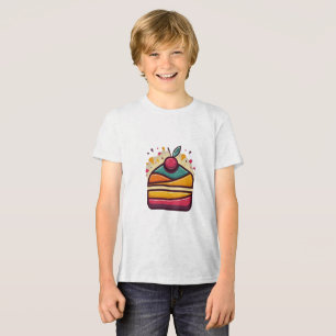 Happy Birthday Cake Jugend Tri-Blend Shirt