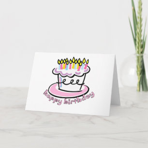 Happy Birthday cake Karte
