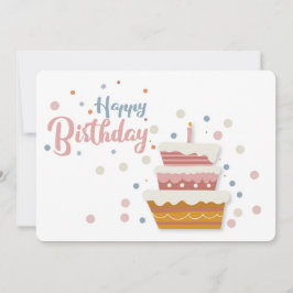 Happy Birthday Cake Urlaubskarte Feiertagskarte