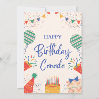 Happy Birthday Canada Feiertagskarte