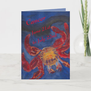 Happy Birthday Cancer Karte