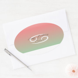 Happy Birthday Cancer Ovaler Aufkleber