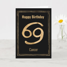 Happy Birthday Cancer zodiac Astrologie Sternzeich Karte