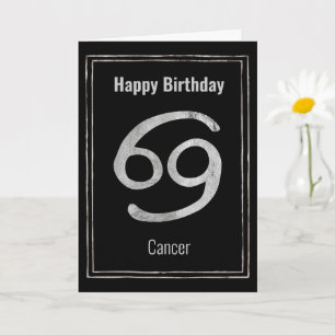 Happy Birthday Cancer zodiac Sternzeichen Astrolog Karte