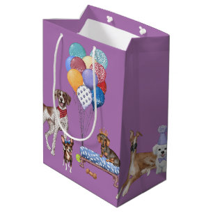 Happy Birthday Canine Hund Rassen Mittlere Geschenktüte