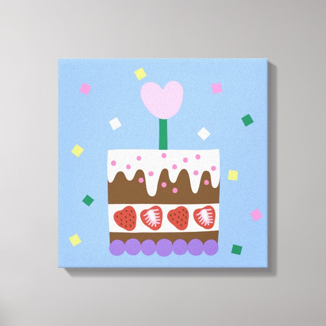 HAPPY BIRTHDAY Canvas Print Leinwanddruck (Vorderseite)