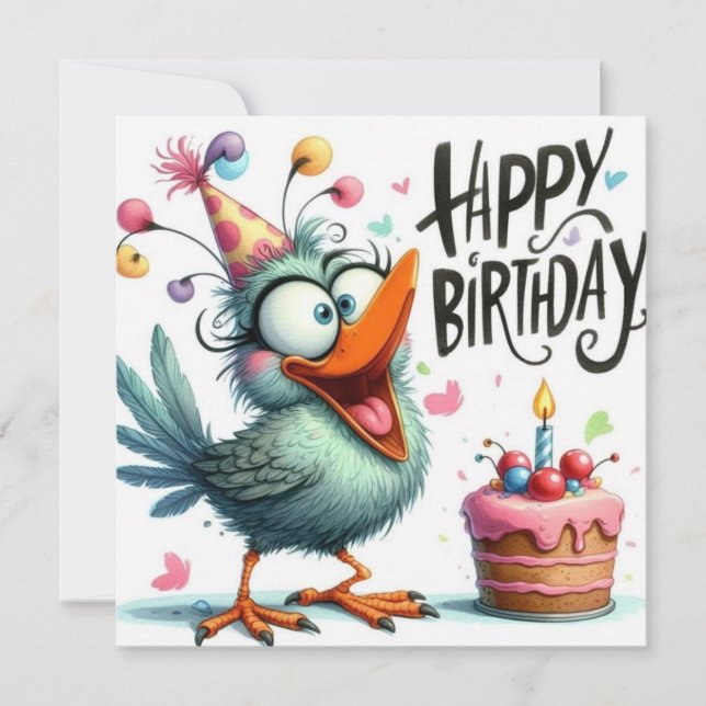 Happy Birthday Card (Vorderseite)