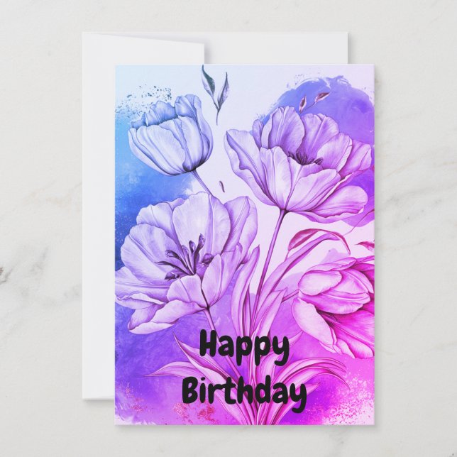 Happy Birthday Card (Vorderseite)