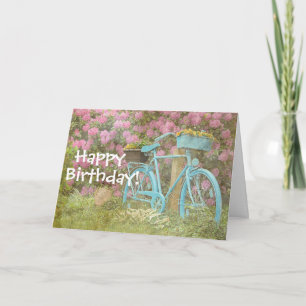 Happy Birthday Card Altes Fahrrad Karte