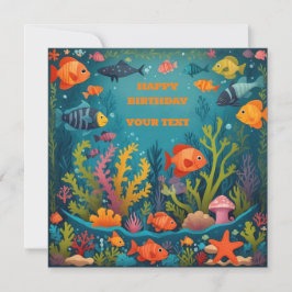 Happy Birthday Card - BD-Karte personalisieren Save The Date