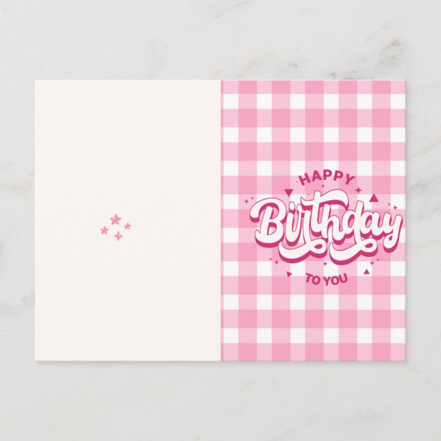 Happy Birthday Card | Birthday Greeting Card  Postkarte (Vorderseite)