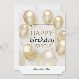 Happy Birthday Card by StudsGlaze Einladung