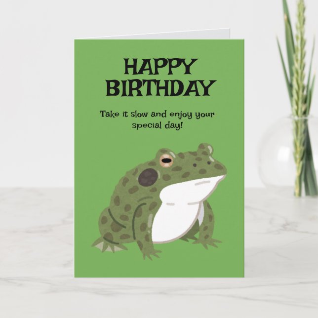 Happy Birthday Card – Cheerful & Customizable Karte (Vorderseite)