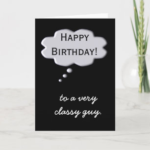Happy Birthday Card Classy Typ Karte