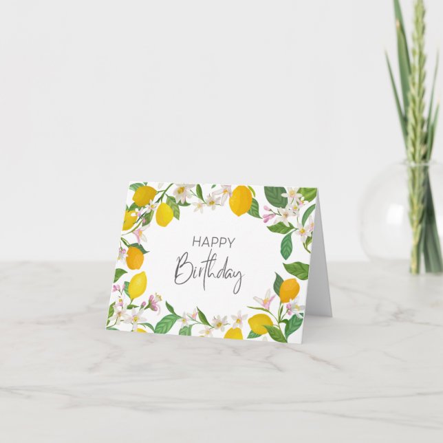 Happy Birthday Card Dankeskarte (Vorderseite)