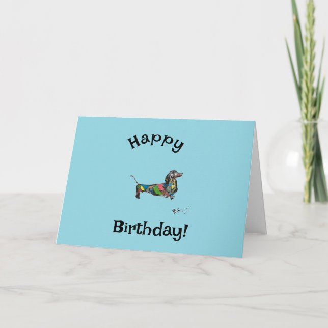 Happy Birthday Card Dankeskarte (Vorderseite)