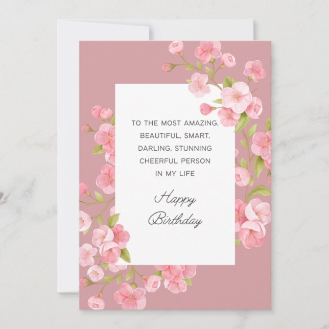 Happy Birthday Card Dankeskarte (Vorderseite)