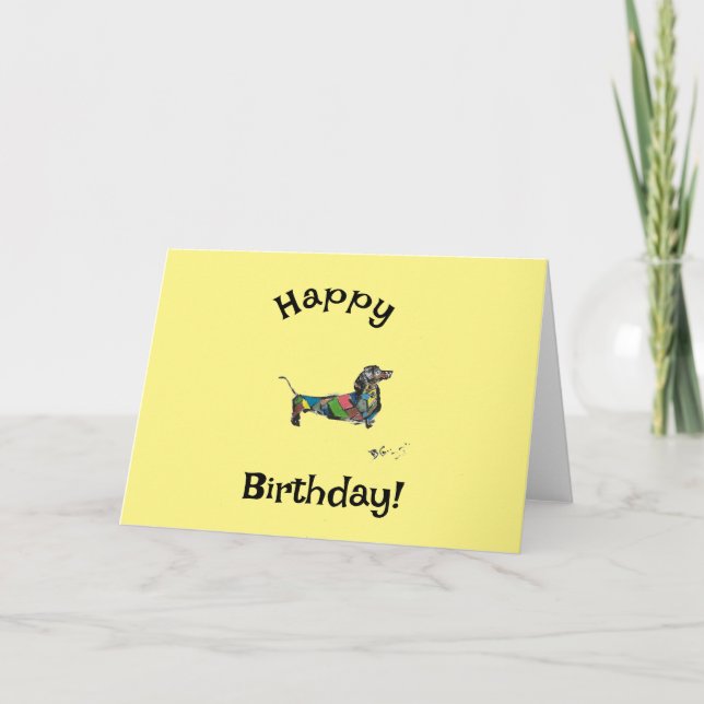 Happy Birthday Card Dankeskarte (Vorderseite)