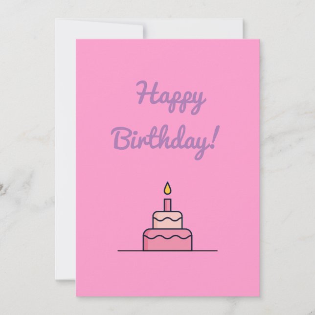 Happy Birthday Card Einladung (Vorderseite)