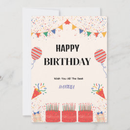 HAPPY BIRTHDAY CARD EINLADUNG