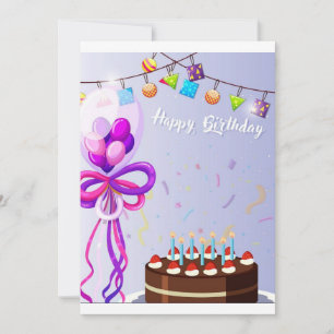 Happy Birthday Card Einladung