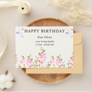 Happy Birthday Card Einladung