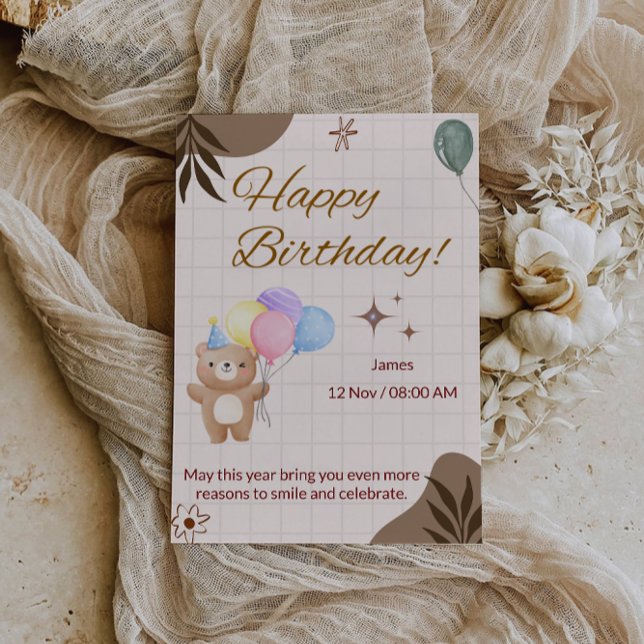 Happy Birthday Card Einladung (Happy Birthday Card)