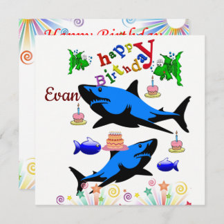 Happy Birthday Card Einladungshai Einladung