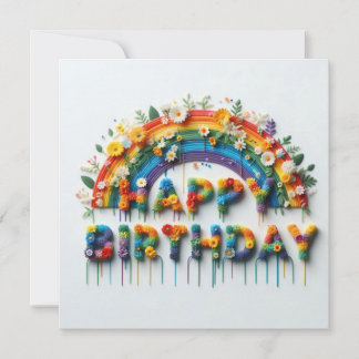 Happy Birthday Card Feiertagskarte