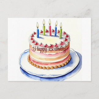Happy Birthday Card Feiertagspostkarte