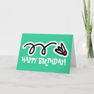 Happy Birthday card for badminton player and fan Karte
