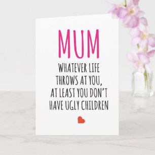 Happy Birthday Card Funny Joke Mama Mütter Tag Karte
