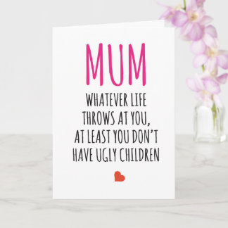 Happy Birthday Card Funny Joke Mama Mütter Tag Karte
