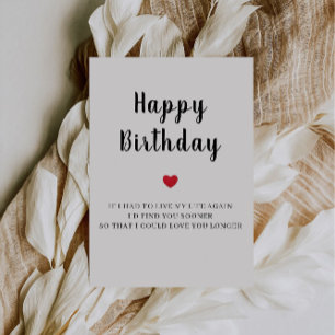 Happy Birthday Card für Boyfriend Feiertagskarte