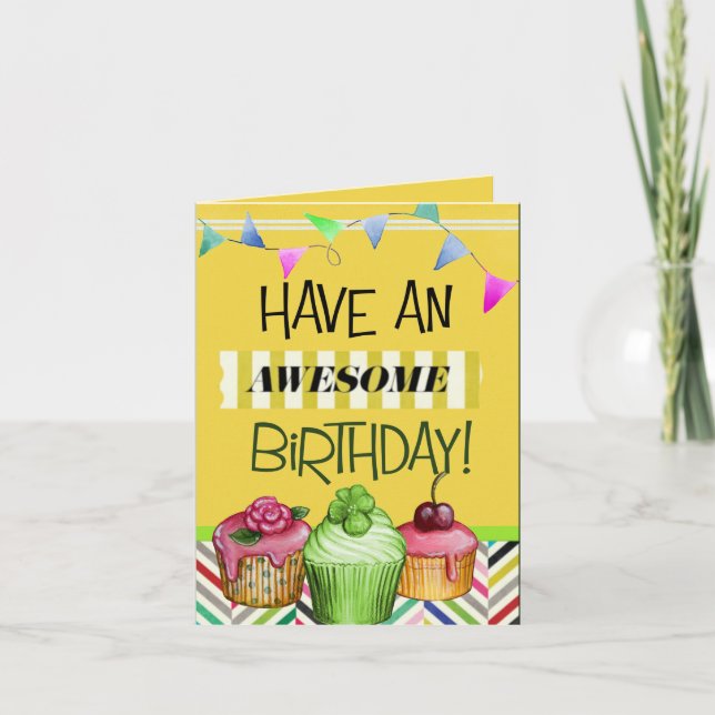 Happy Birthday Card Karte (Vorderseite)